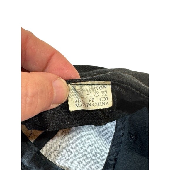 Kuwait Police Hat Black Adjustable Embroidered Crest Preowned Cotton Cap Unusual - Picture 6 of 12